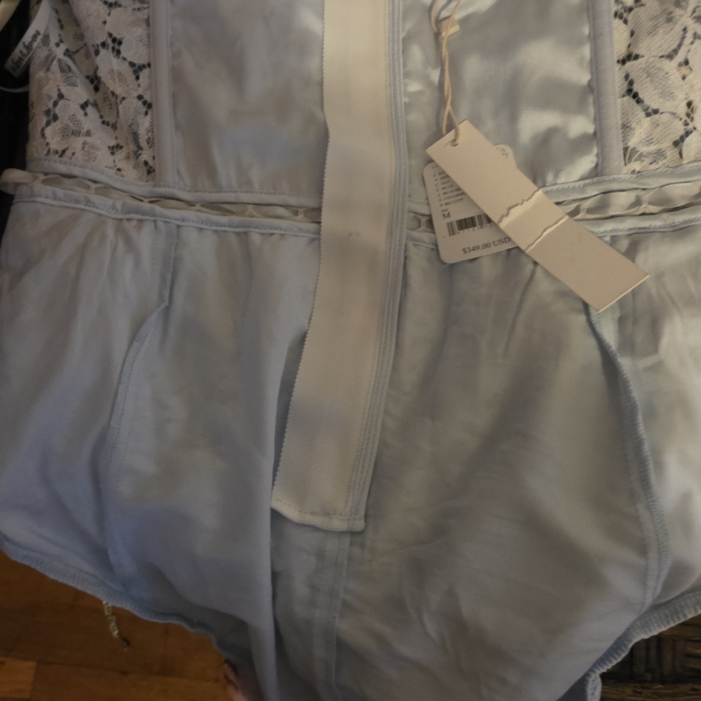 Free People Light Blue Floral Mini Dress - Picture 8 of 10